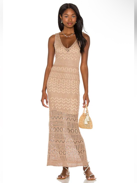 SNDYS. Dresses & Skirts - SNDYS Shona Maxi Dress in Mocha Size XS